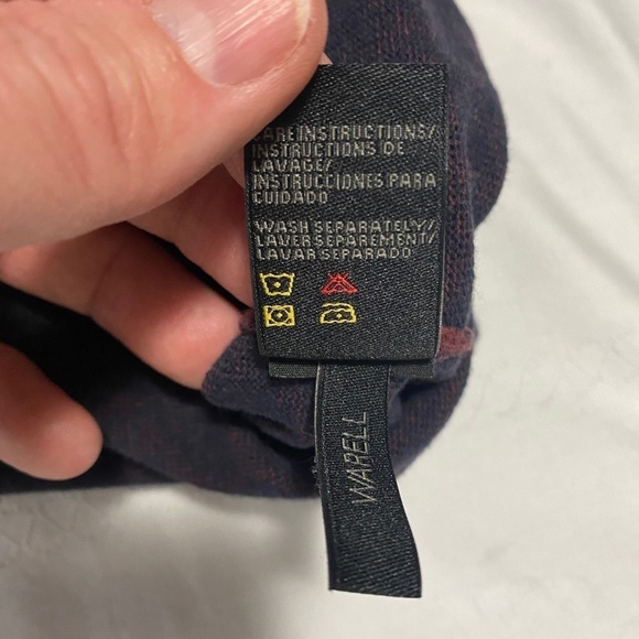 Buffalo David Bitton Men's Crewneck Sweater Burgundy Size Medium‎ Elbow Patches - Picture 8 of 11